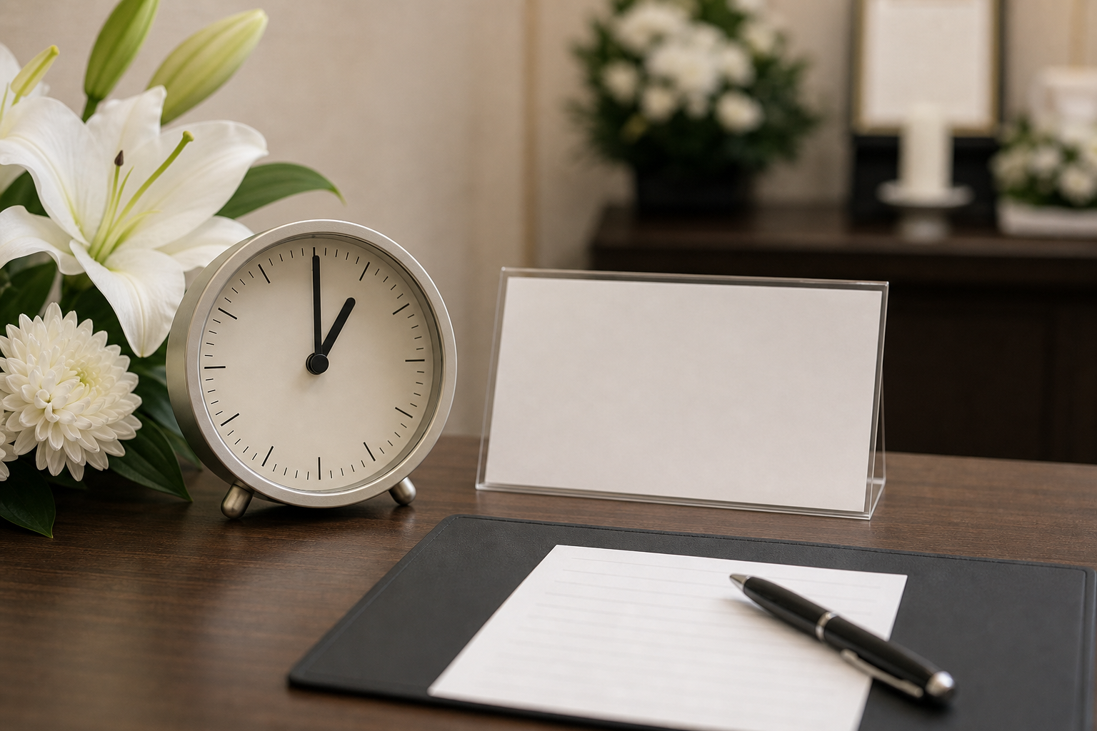 午後1時からの葬儀、終了時間は？集合時間から流れ、マナーまで徹底解説 アイキャッチ