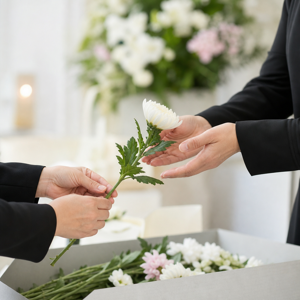 葬儀でもらった花、どうする?持ち帰りから処分まで、迷いを晴らすための完全ガイド 挿絵