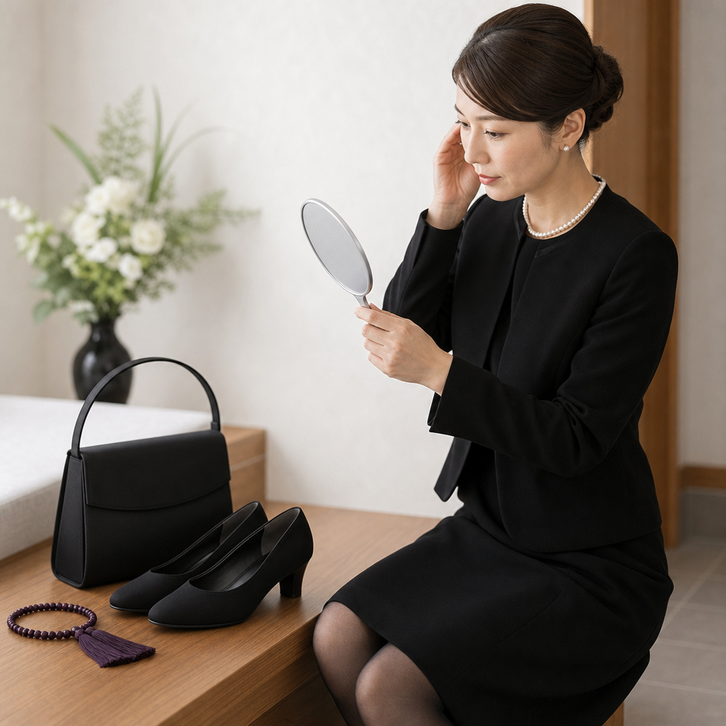 【葬儀・法事】女性の靴選びマナー完全ガイド:黒パンプスで迷わないための3つのポイント 挿絵