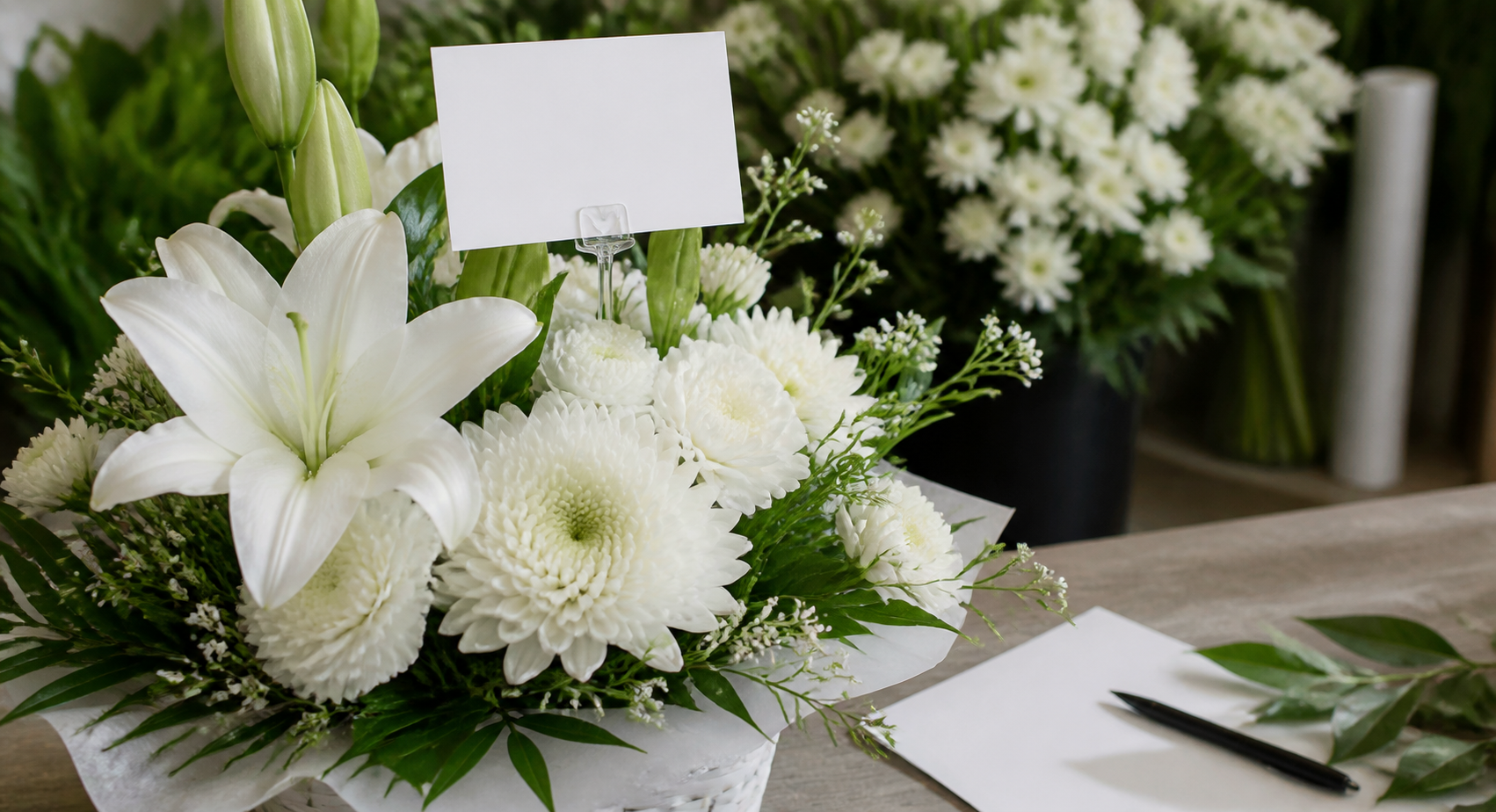 会社から葬儀の花を送るには?名札・手配・社内確認のポイント 挿絵