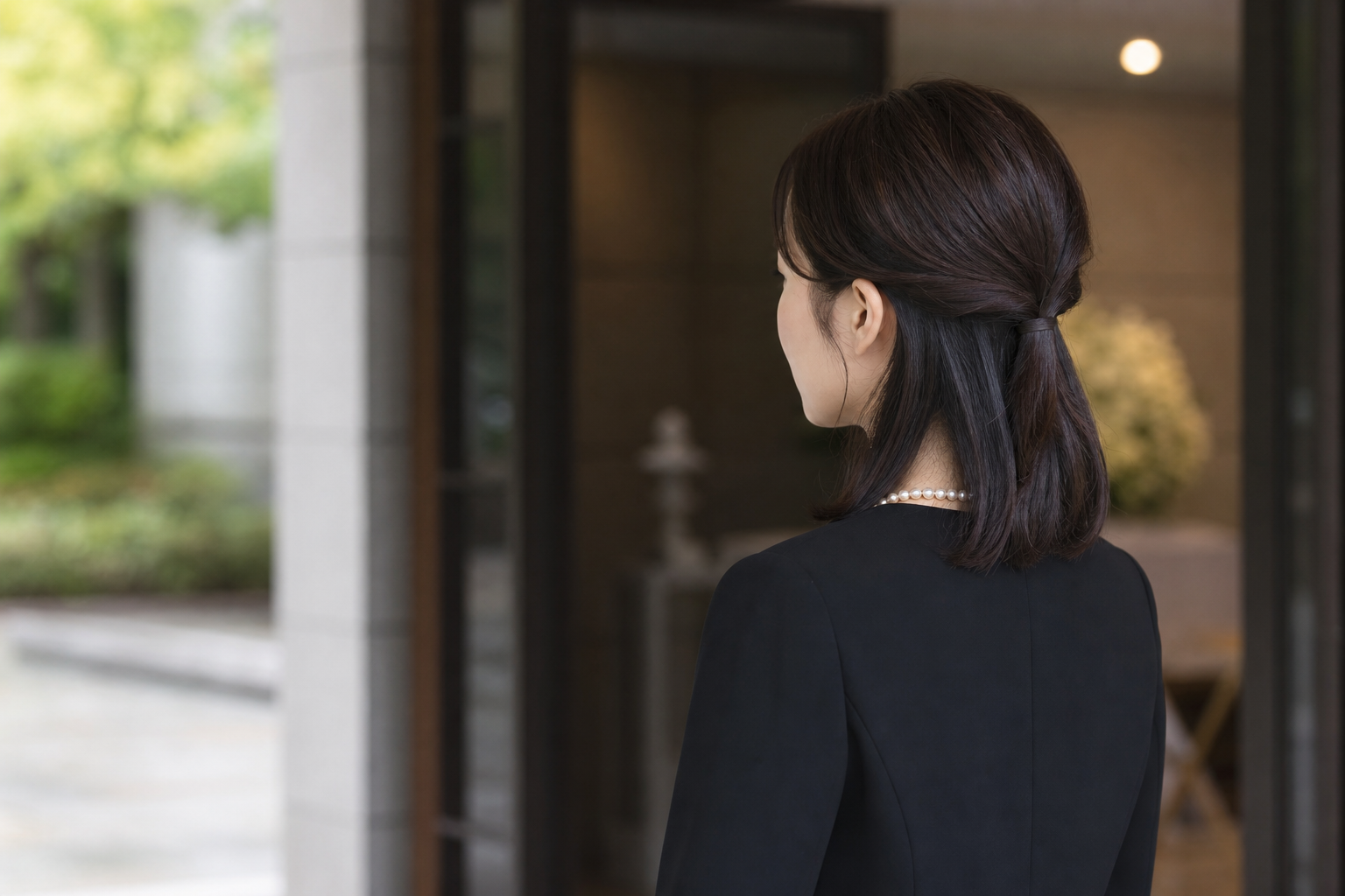 【ミディアムヘアの葬儀マナー】清潔感と落ち着きを両立させる髪型ガイド アイキャッチ