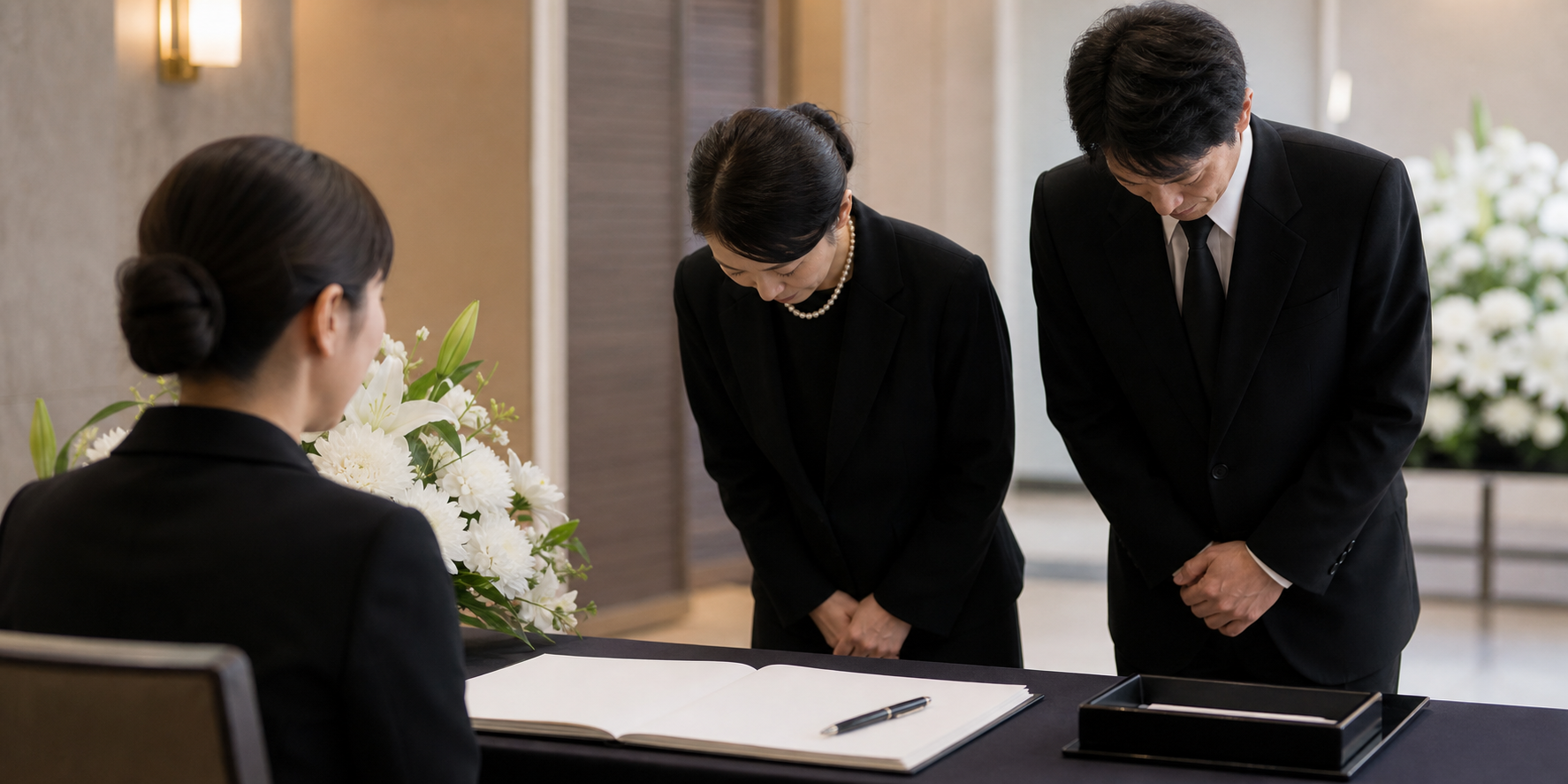 【葬儀受付】失礼なくスムーズに!参列者へのおもてなしを叶える挨拶と流れ|香典・返礼品・会場案内のマナー完全ガイド 挿絵